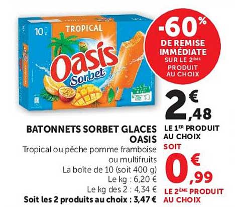 Oasis Sorbet Tropical