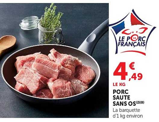 PORC SAUTE SANS OS