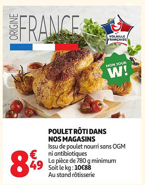 POULET RÔTI DANS NOS MAGASINS