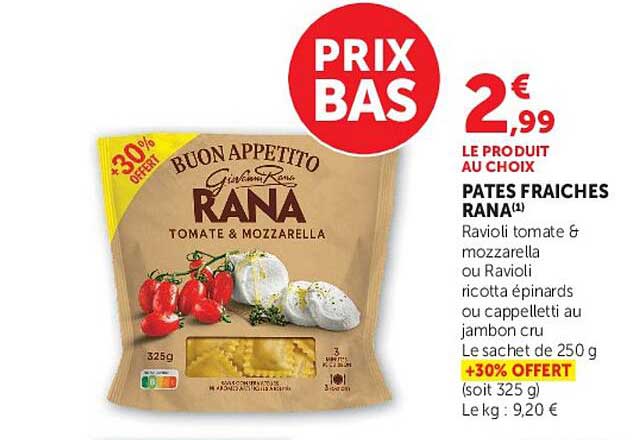 RANA TOMATE & MOZZARELLA
