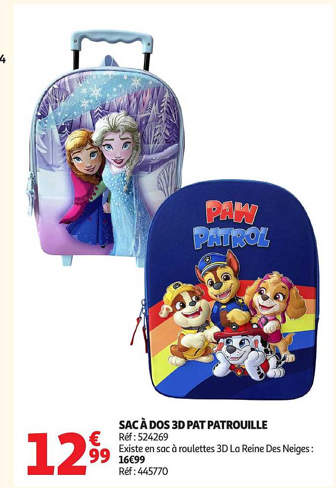 SAC À DOS 3D PAT PATROUILLE
