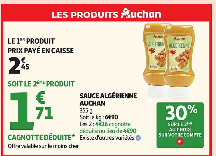 SAUCE ALGÉRIENNE AUCHAN