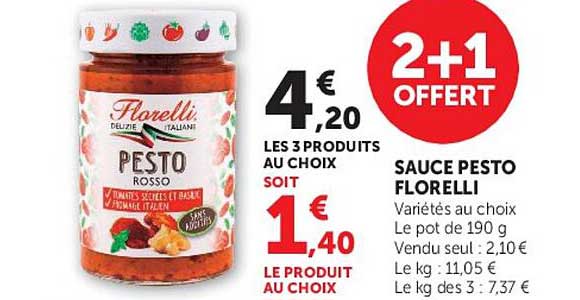 Sauce pesto Florelli