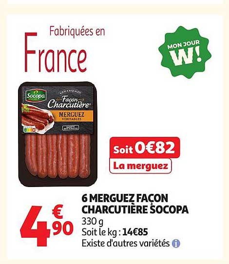Socopa Merguez façon charcutière