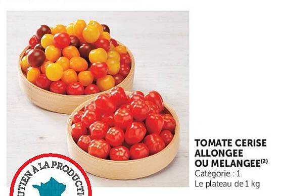 TOMATE CERISE ALLONGEE OU MELANGEE