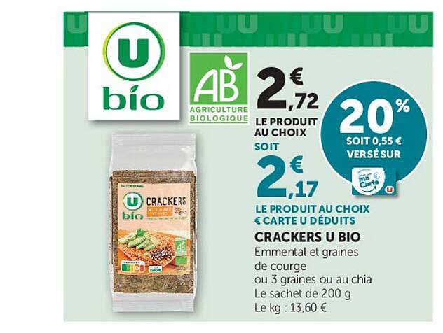 U bio CRACKERS U BIO