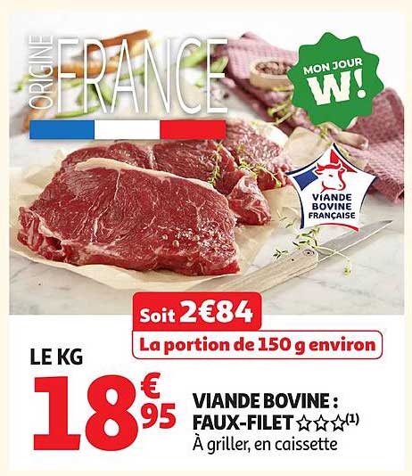 VIANDE BOVINE : FAUX-FILET