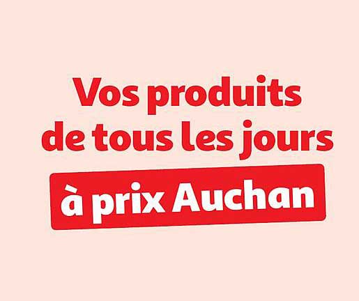 Vos produits de tous les jours à prix Auchan