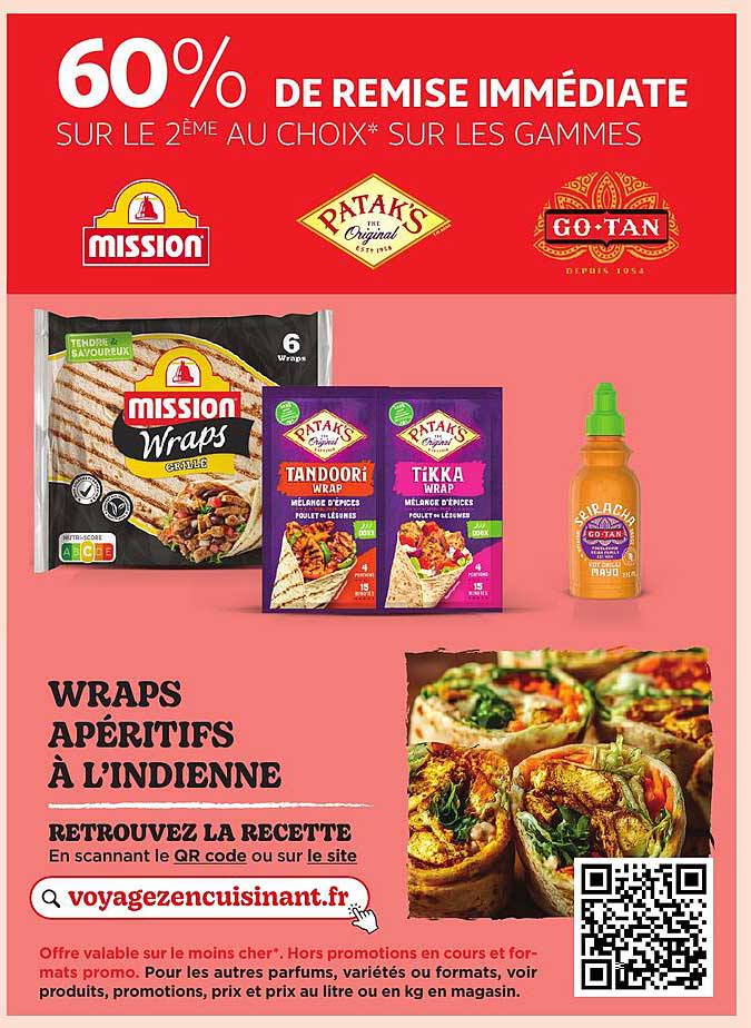 WRAPS APÉRITIFS À L'INDIENNE