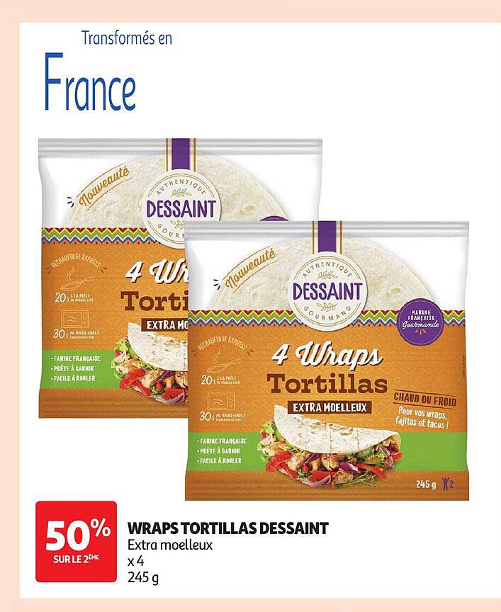 WRAPS TORTILLAS DESSAINT