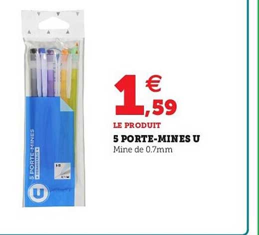 5 porte-mines u