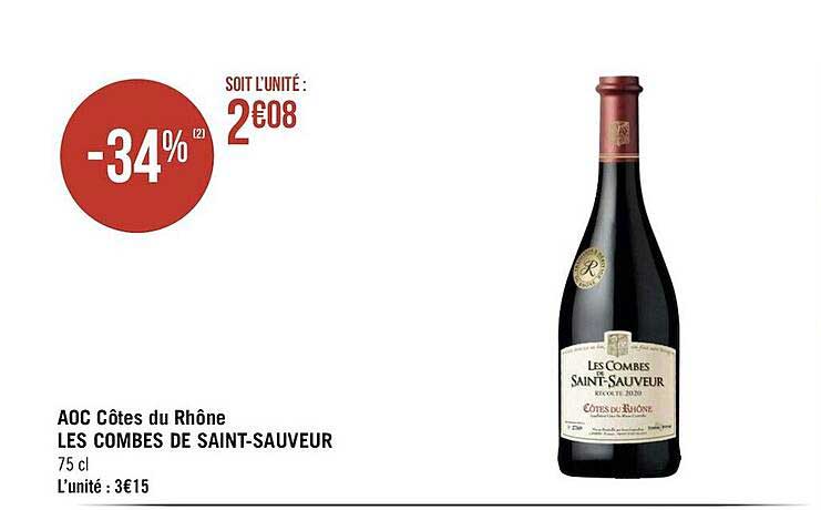 aoc côtes du rhône les combes de saint-sauveur