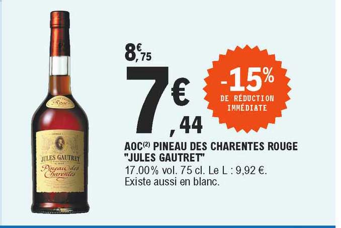 aoc pineau des charentes rouge "jules gautret"