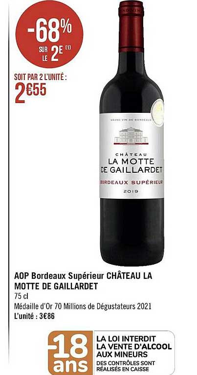 aop bordeaux supérieur château la motte de gaillardet