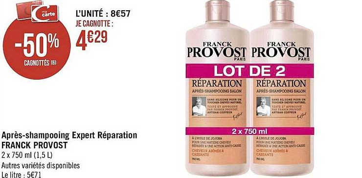 après-shampooing expert réparation franck provost