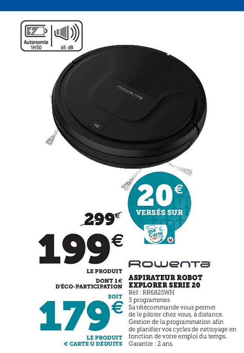 aspirateur robot explorer serie 20 rowenta