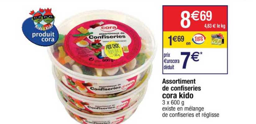 Assortiment De Confiseries Cora Kido