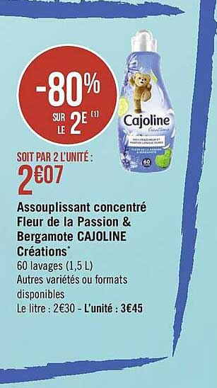 Assouplissant Concentré Fleur De La Passion & Bergamote Cajoline