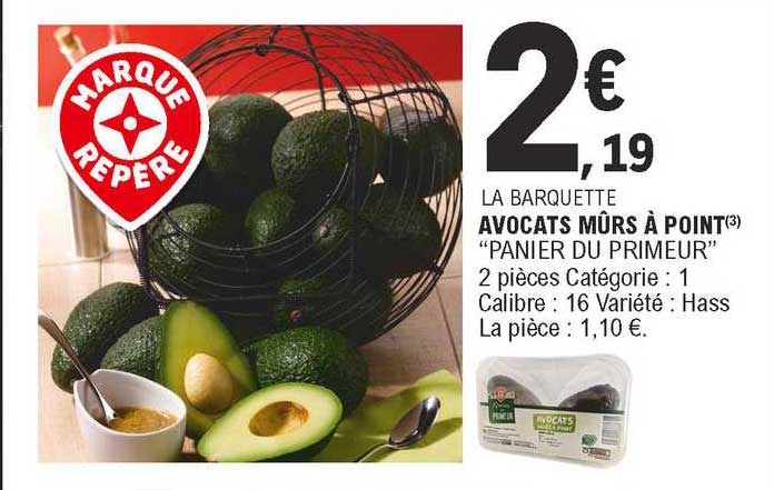 Avocats Mûrs à Point "panier Du Primeur"