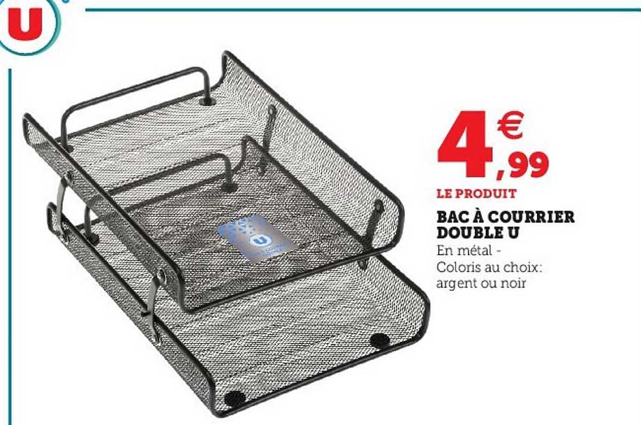 Bac à Courrier Double U