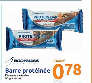 Barre Protéinée Bodymass