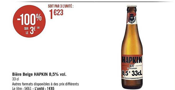 bière belge hapkin 8,5% vol.