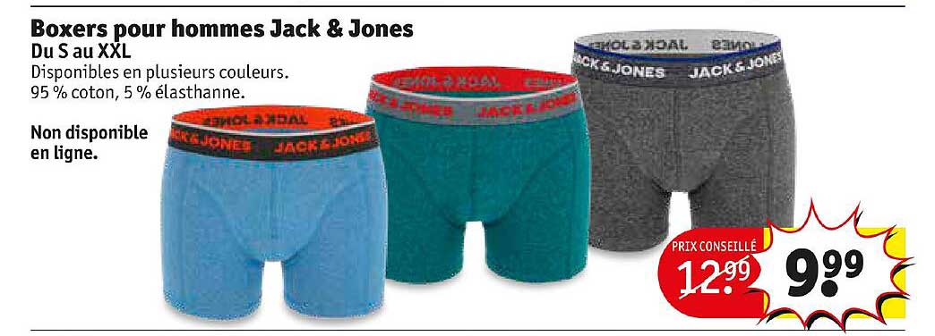 boxers pour homme jack & jones