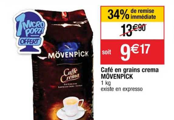 café en grains crema mövenpick