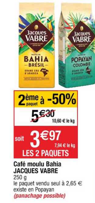 café moulu bahia jacques vabre