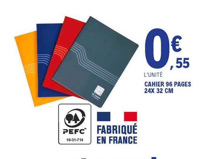 cahier 96 pages 24x 32 cm