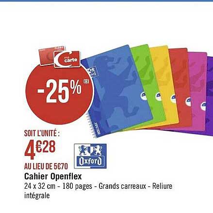 Cahier Openflex Oxford