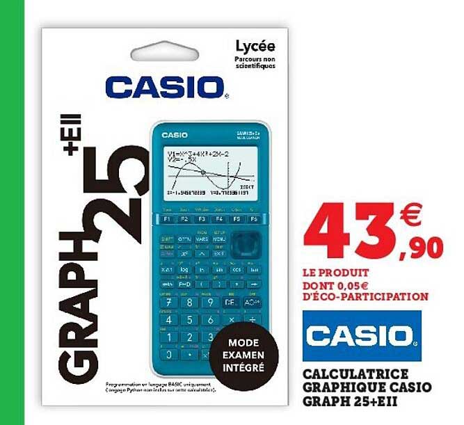 Calculatrice Graphique Casio Graph 25+eII