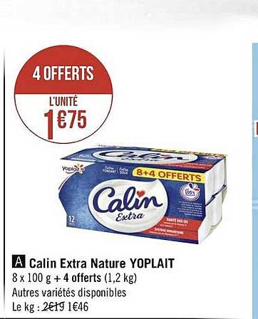 Calin Extra Nature Yoplait