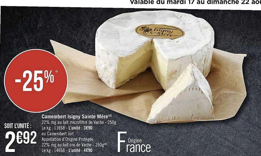 camembert isigny sainte mère