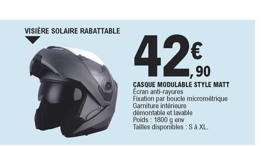 casque modulable style matt