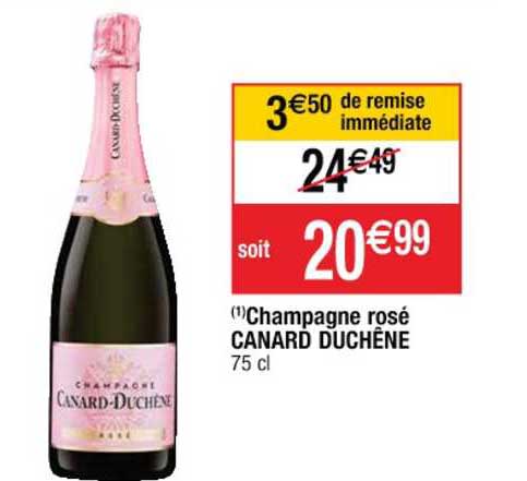 champagne rosé canard duchêne