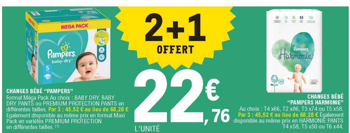Changes Bébé "pampers", Changes Bébé "pampers Harmonie"