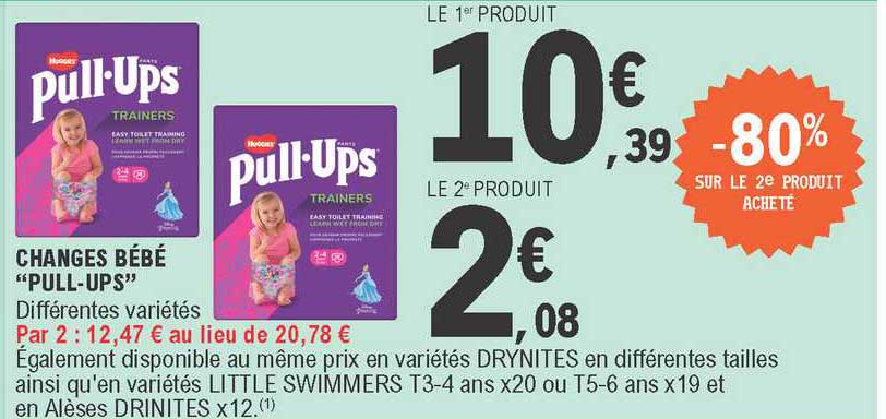 changes bébé "pull-ups"
