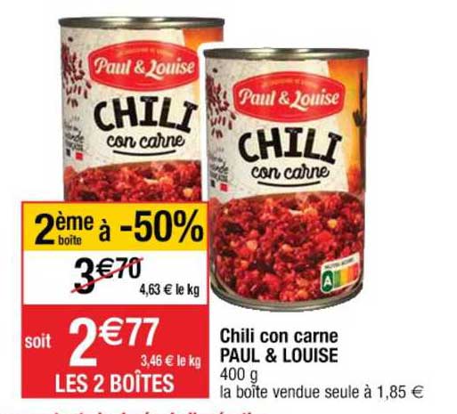 chili con carne paul & louise