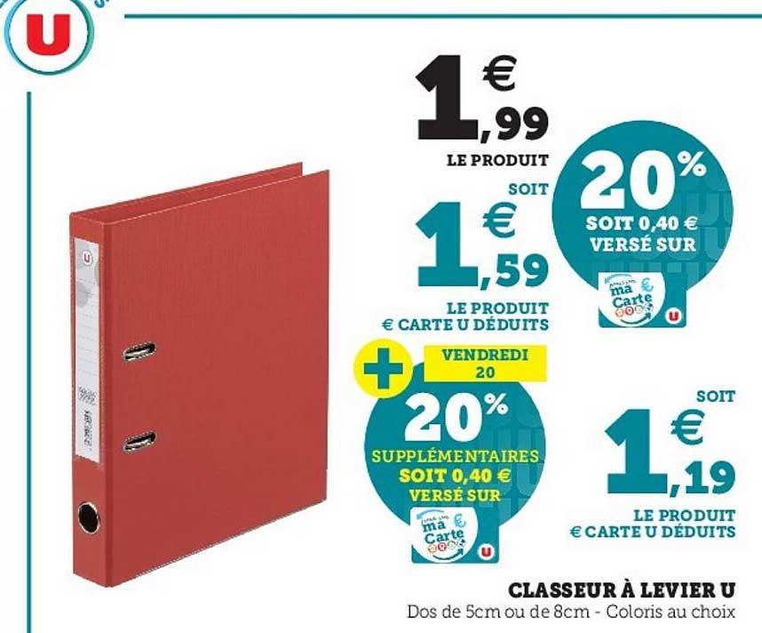 Classeur à Levier U