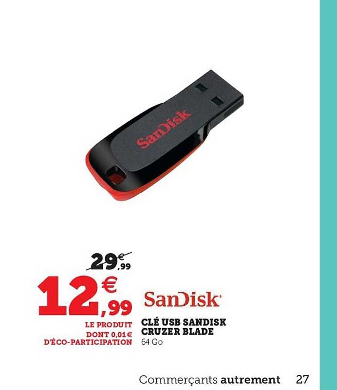 clé usb sandisk cruzer blade
