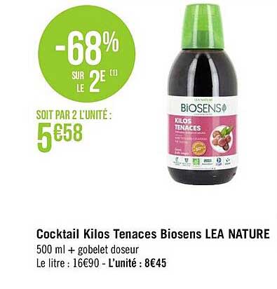 cocktail kilos tenaces biosens léa nature
