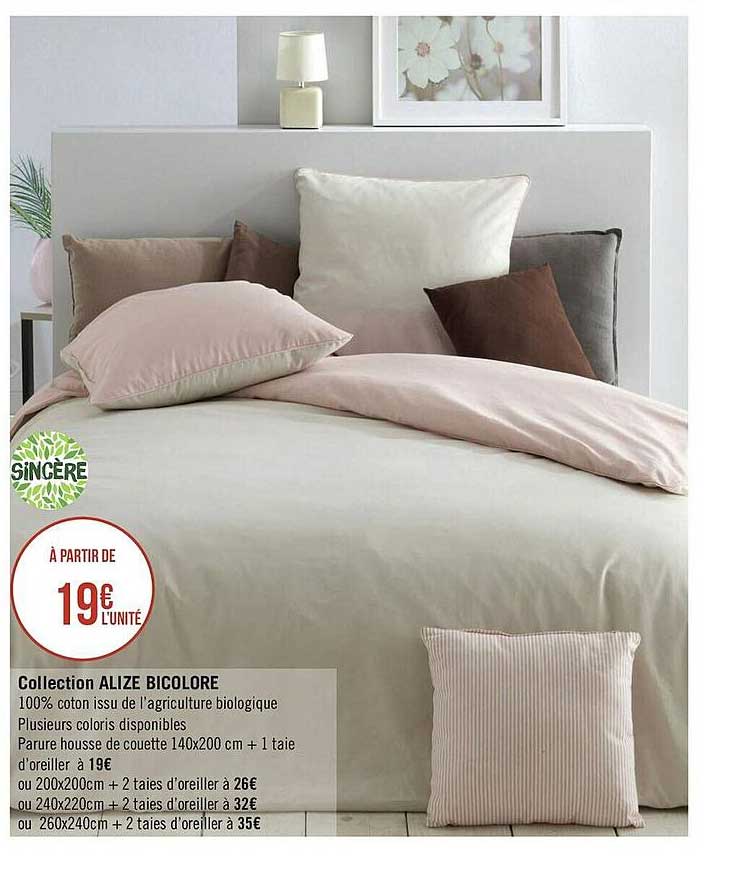 Collection Alizé Bicolore Sincère