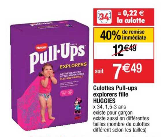 culottes pull-ups explorers fille huggies