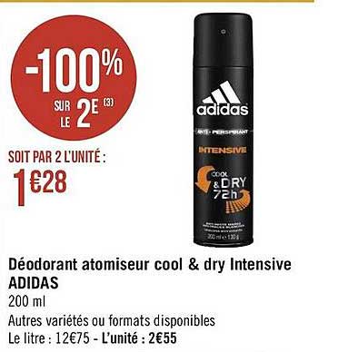 Déodorant Atomiseur Cool & Dry Intensive Adidas