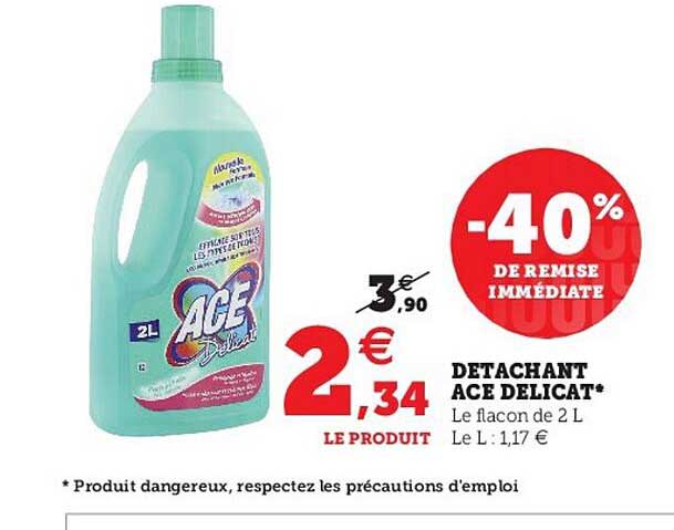 Détachant Ace Délicat