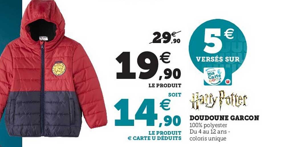 Doudoune Garçon Harry Potter