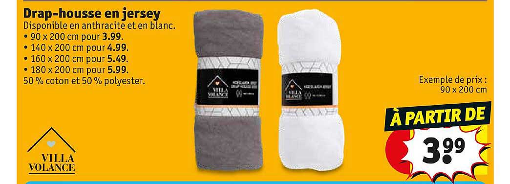 drap-housse en jersey