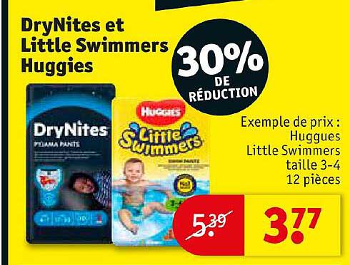 drynites et little swimmers huggies