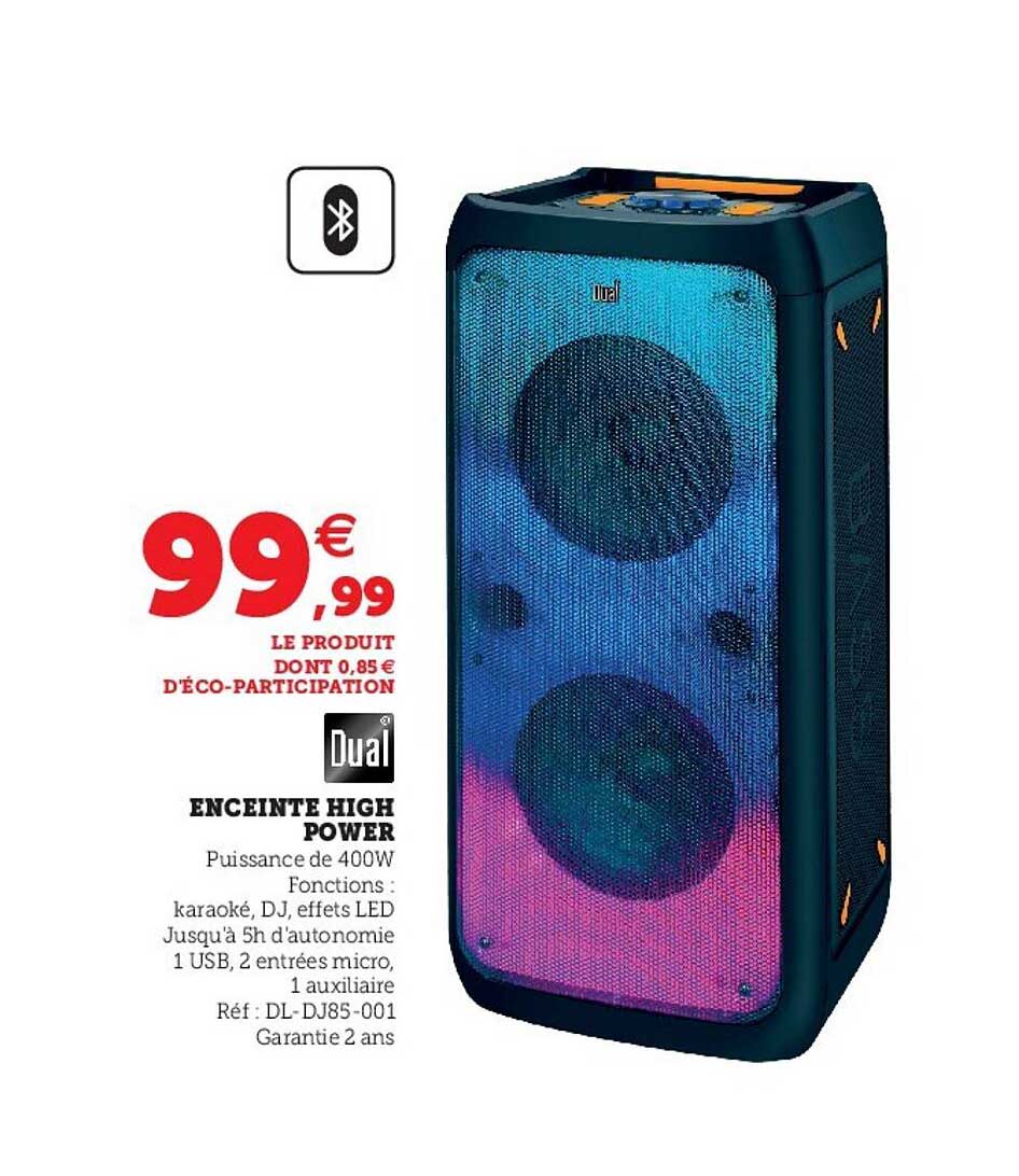 enceinte high power dual